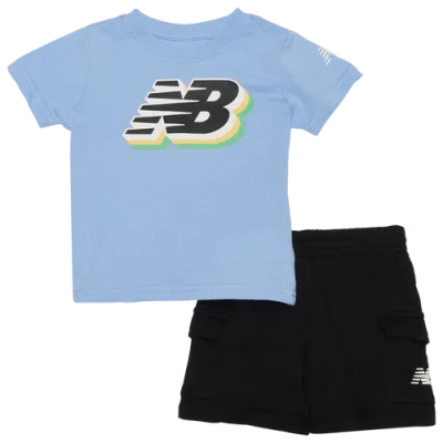 New Balance Kids' Boys   3d Logo T-shirt And Cargo Short Set In Multi