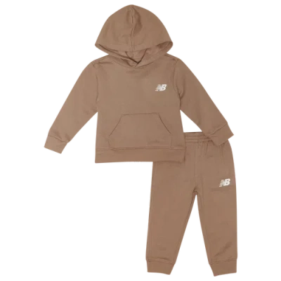 New Balance Kids' Boys Infant   Fleece Set In Mushroom/mushroom