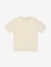 New Balance Boys Jersey Small Logo T-shirt In Beige