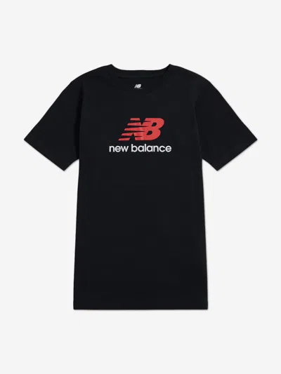 New Balance Babies' Boys Jersey Stacked Logo T-shirt In Black
