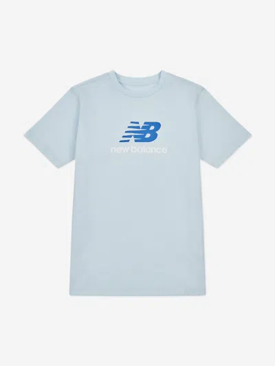 New Balance Babies' Boys Jersey Stacked Logo T-shirt In Blue
