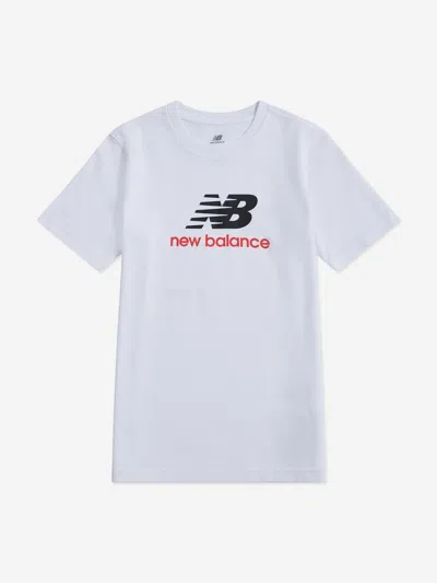New Balance Babies' Boys Jersey Stacked Logo T-shirt In White