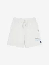 New Balance Boys Linear Athletics Graphic Shorts In Grey
