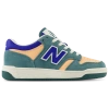 New Balance Boys  B480 In New Spruce/orange