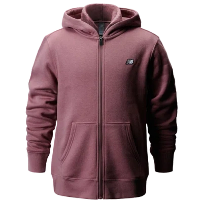 New Balance Kids' Boys   Classic Full-zip Fleece In Rosewood