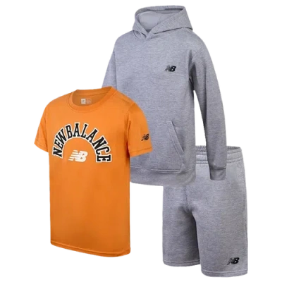 New Balance Kids' Boys   3 Piece Hoodie & T-shirt & Shorts Set