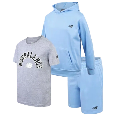 New Balance Kids' Boys   3 Piece Hoodie & T-shirt & Shorts Set