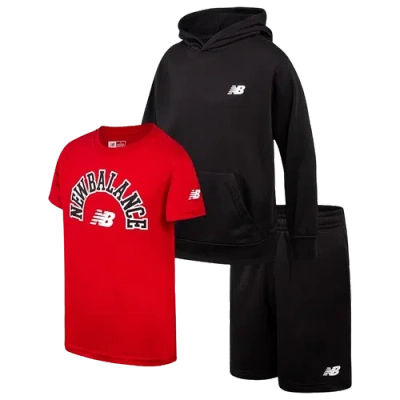 New Balance Kids' Boys   3 Piece Hoodie & T-shirt & Shorts Set