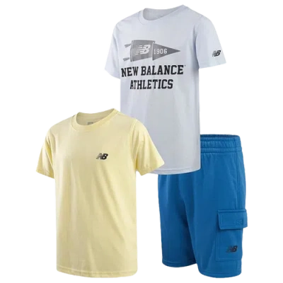 New Balance Kids' Boys   3 Piece T-shirt & Shorts Set