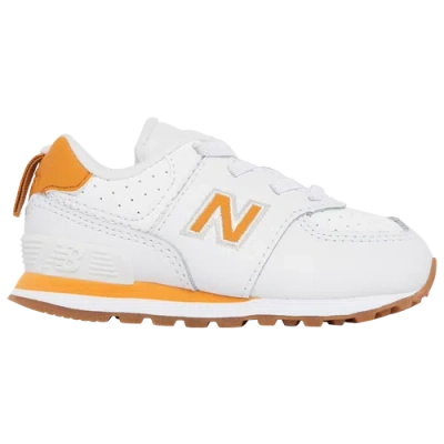 New Balance Kids' Boys   574 In White/orange