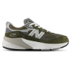 New Balance Green Made In Usa 990v6 Sneakers In White/olive
