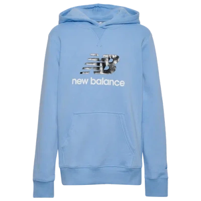 New Balance Kids' Boys   Athletics Hoodie In Electric Blue/black