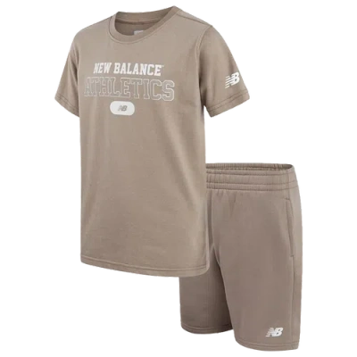 NEW BALANCE BOYS NEW BALANCE NEW BALANCE ATHLETICS T-SHIRT & SHORTS SET