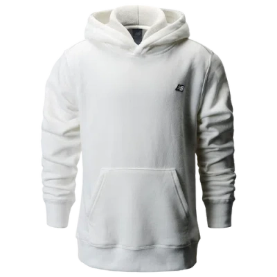New Balance Kids' Boys   Back Logo Hoodie In White/black