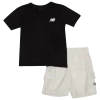 New Balance Boys   Lbr T-shirt & Cargo Shorts Set In Black