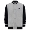 New Balance Boys   Varsity Jacket In Grey Heather/black