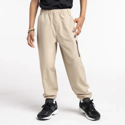 New Balance Kids' Boys  Stretch Woven Joggers In Stoneware