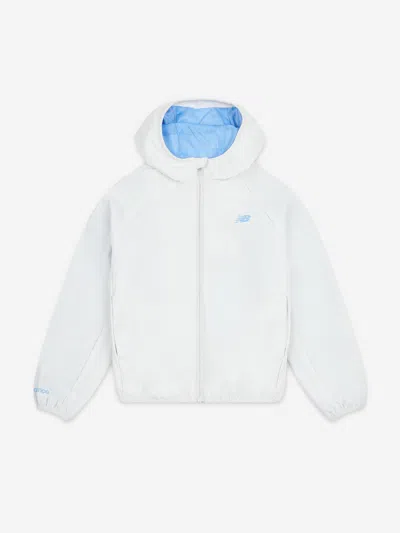 New Balance Boys Packable Ripstop Jacket In Grey