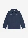 New Balance Boys Premium Coach Jacket In Blue
