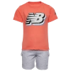 New Balance Boys Preschool   3d Logo T-shirt And Cargo Short Set