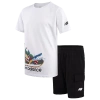 New Balance Boys Preschool   574 Shark T-shirt And Cargo Shorts Set