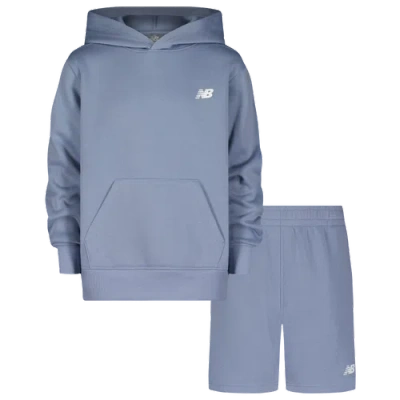 New Balance Kids' Boys Preschool   Hoodie And Shorts Set In Blue