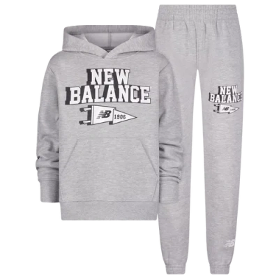 New Balance Kids' Boys Preschool   Varsity Fleece Set In Heather Grey/heather Grey