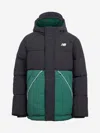 New Balance Boys Raglan Puffer Jacket In Black