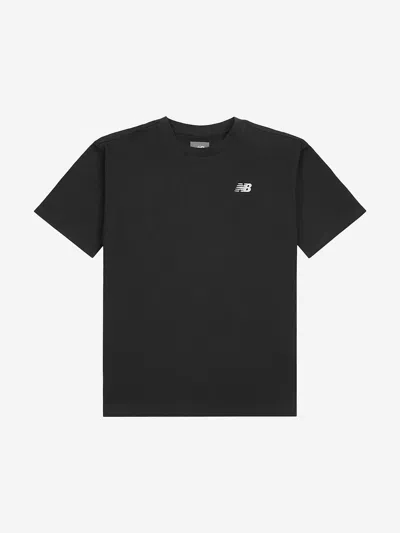 New Balance Kids'  Boys Small Logo Jersey T-shirt In Black