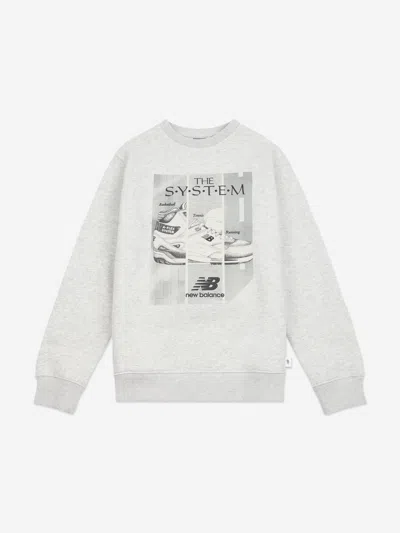 New Balance Kids'  Boys The System Graphic T-shirt In Gray