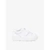 New Balance White Kids' 550 Logo-embossed Leather Low-top Trainers Eur 27.5 /9.5 Uk In White