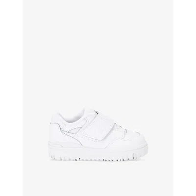 New Balance White Kids' 550 Logo-embossed Leather Low-top Trainers Eur 27.5 /9.5 Uk