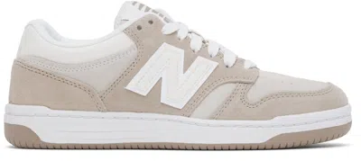 New Balance Brown & Beige 480 Sneakers In Brown Beige
