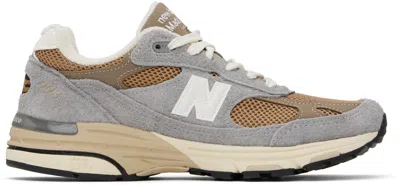 New Balance X Teddy Santis Made In Usa 993 "shadow Grey/driftwood" Sneakers In Brown