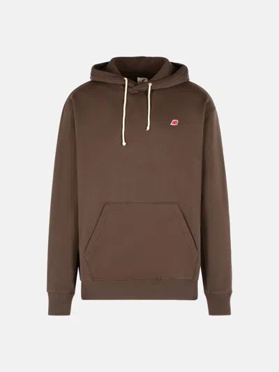 New Balance Brown Cotton Sweatshirt