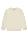 New Balance Brushed Logo-print Sweater In Neutrals