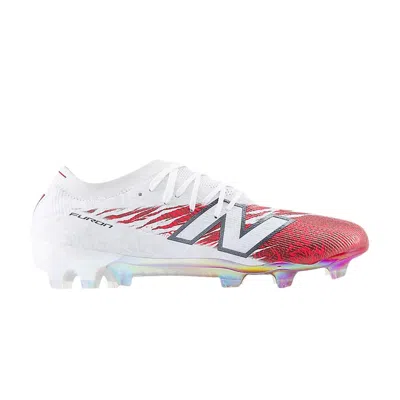 Pre-owned New Balance Bukayo Saka X  Furon Elite Fg V8 'white Burgundy Silver' | Red | Men's Size 8.5
