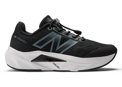 Pre-owned New Balance Bungee Fuelcell Propel V5 Sneakers In Black/steel/silver Metallic