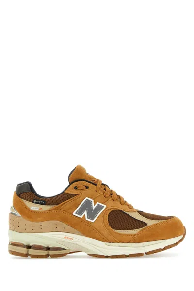 New Balance Camel Suede And Mesh 2002r Sneakers In Tobacco