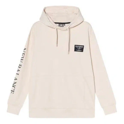 New Balance Casual Letters Print Hoodie 'cream White'