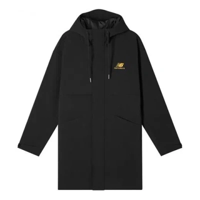 New Balance Casual Lifestyle Long Jacket 'black Yellow'