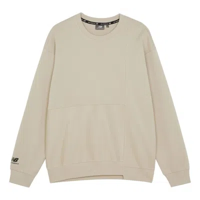 New Balance Casual Sports Pullover Long Sleeves In Neutral
