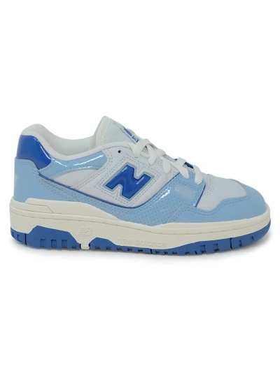 New Balance Chrome Blue Leather Sneaker In Multicolor
