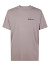 New Balance Chrome Runner Metallic-figure Print T-shirt In Brown