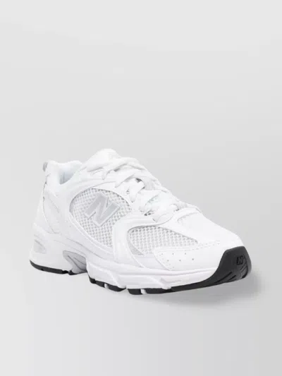 New Balance Chunky Mesh Rubber Sole Sneakers In White