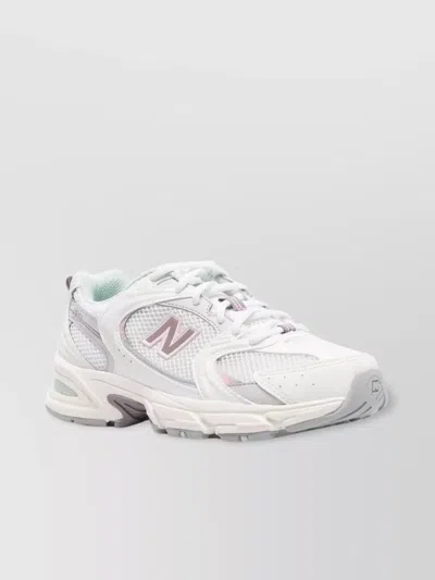 New Balance Chunky Sole Mesh Low Top Sneakers In White