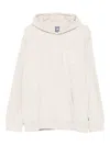 New Balance Circular-logo Print Hoodie In White