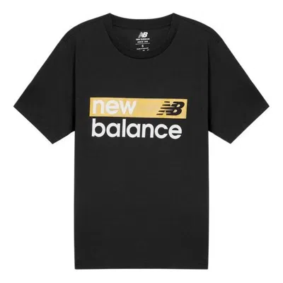 New Balance Classic Core Graphic Tee 'black Yellow'