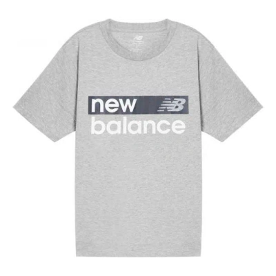 New Balance Classic Core Graphic Tee 'light Grey' In Gray