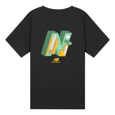 New Balance Classic Graphic Print Tee 'black Green'